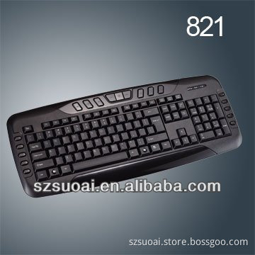 Hot Selling Wired Computer Keyboard With Multimedia Keys